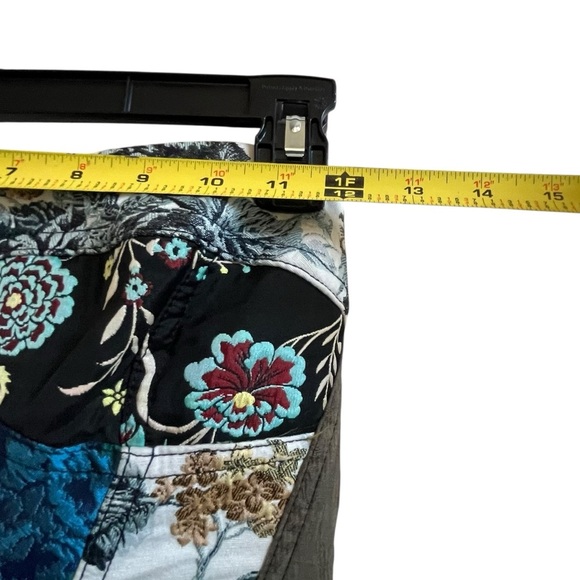 NWOT Anthropologie Floral Patchwork Sweetheart Strapless A Line Midi Dress SZ 6 - Picture 4 of 16